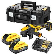 DeWalt DCG409H2T 18V XR 5" Angle Grinder 2x 5.0Ah Powerstack Batteries