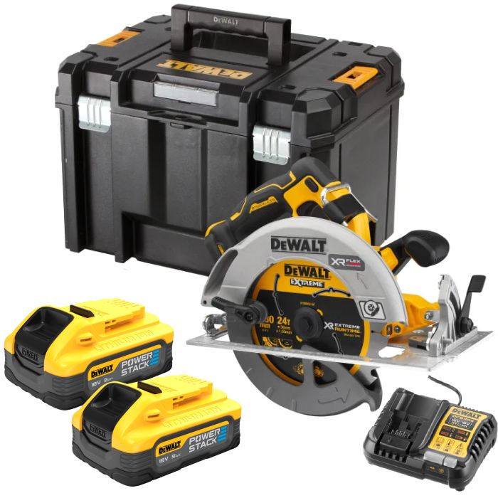 DeWalt DCS573H2T 18V XR 190mm Circular Saw 2x 5.0Ah PowerStack