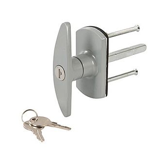 Silverline Garage Door Locking Handle | Square Pattern Spindle