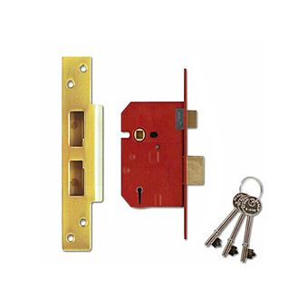 Union Insurance Approved 5 Lever Mortice SashLock 2.5" Y2234E-PL-2.50