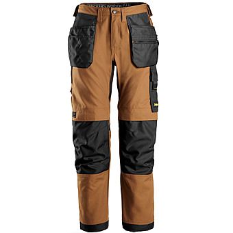 Picture of Snickers AllroundWork Canvas Stretch Work Trousers Brown/Black