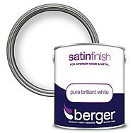 Berger Satin Finish Pure Brilliant White Emulsion Paint