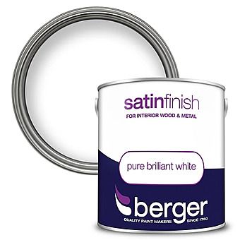 Picture of Berger Satin Finish Pure Brilliant White Emulsion Paint