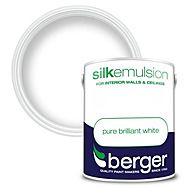 Berger Silk Pure Brilliant White Emulsion Paint 5L