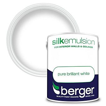 Berger Silk Pure Brilliant White Emulsion Paint 5L