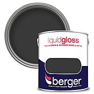 Berger Liquid Gloss Black Paint 2.5L