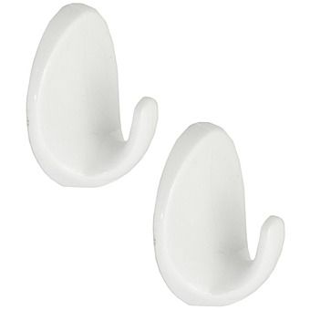 Centurion HE98P 40mm Oval Self Adhesive Hooks (2PK)