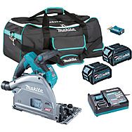 Makita SP001GD202 40Vmax Plunge Track Saw XGT 165mm & 2 x 2.5Ah Batteries