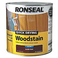 Ronseal Quick Drying Wood Stain Dark Oak