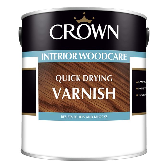 Crown Quick Drying Varnish Clear Satin Ray Grahams DIY Store