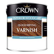 Crown Quick Dry Varnish 2.5 Litre Clear Gloss