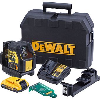 Picture of DeWalt DCLE34021D1 18V XR 55m Compact Green Cross Line Laser & 2.0Ah Battery