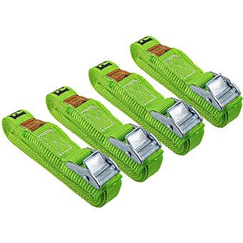 Faithfull 4 Pack 5m Cam Buckle Tie Downs