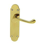 Carlisle Brass Oakley Polished Brass Latch Door Handles