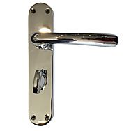 Palace Polished Chrome Bathroom Door Lock Handles