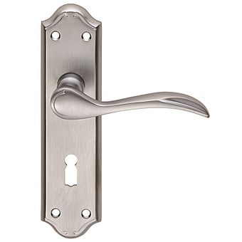 Carlisle Brass Madrid Lever Lock Door Handles Satin Chrome