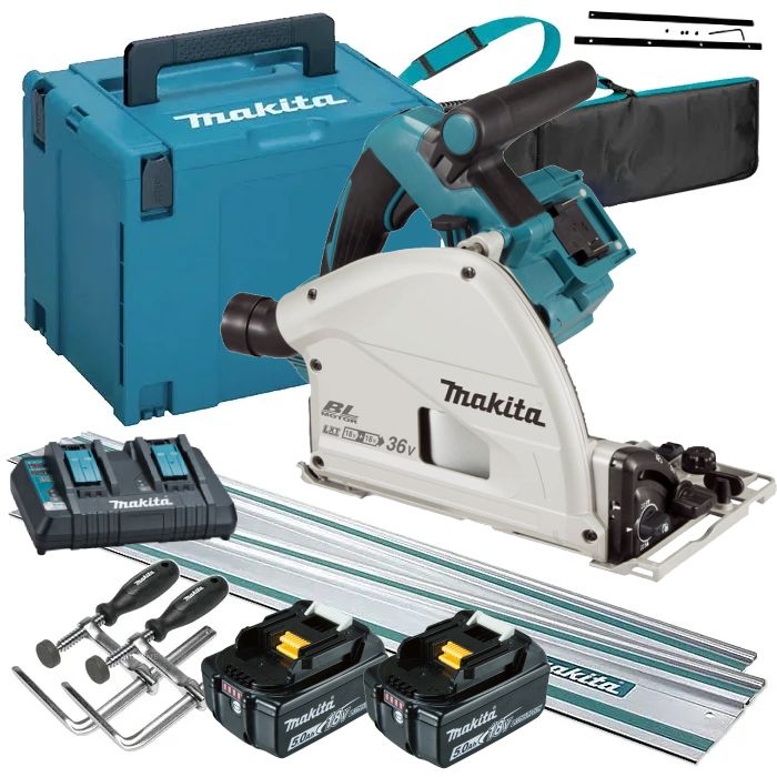 Makita DSP600ZJ 36V 2x18V 165mm Plunge Saw Body Only