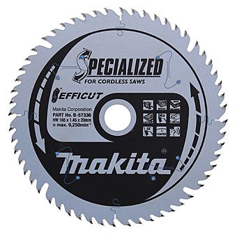 Makita B-57336 165mm x 20mm 56T Circular Saw Blade