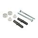 Timco Pan and Bidet Fixing Kit 6 x 80mm - Chrome Caps