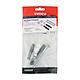 Timco Pan and Bidet Fixing Kit 6 x 80mm - Chrome Caps