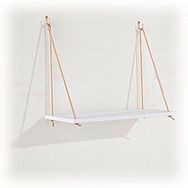 Thames Single Rope Shelf White 44cm