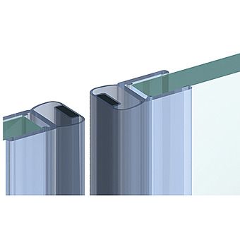 90 Degree Magnetic Sealing Shower Strip