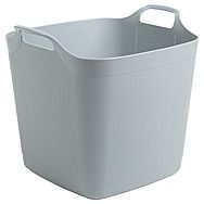 Square Cool Grey Flexible Tub