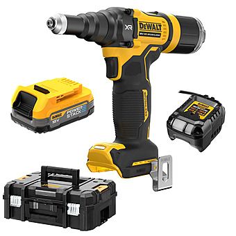 DeWalt DCF403E1T 18V 3/16" 4.8mm Brushless Riveter 1x 1.7Ah PowerStack Battery