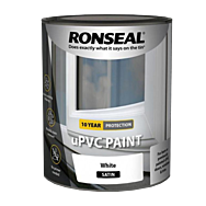 Ronseal uPVC Paint White Satin 750ml