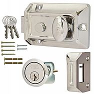 ERA Traditional Rim Lock Night Latch Polished Chrome