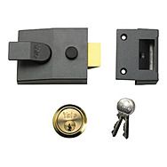 Yale Deadlocking Night Latch Rim Lock P85 Grey