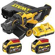 DeWalt DCG460X2 54V XR FlexVolt Cordless 230mm Angle Grinder & 2x 9.0Ah Batteries