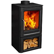 Hi-Flame R5 Eco Wood burning Stove With Log Store 