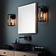 Border Matt Black Wall Light