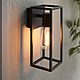 Border Matt Black Wall Light