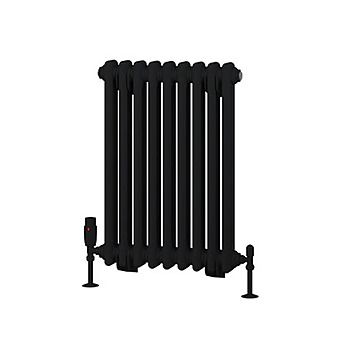 Eastbrook Rivassa 2 Column Matt Black Radiator