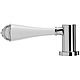 Croydex Classic White Chrome Toilet Cistern Lever Handle