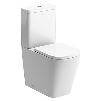 Tilia Rimless Short Projection Pan, Cistern & Toilet Seat