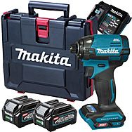 Makita TD002GD202 40Vmax XGT Impact Driver 1/4" with 2x 2.5Ah Batteries