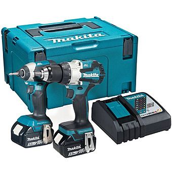 Makita DLX2507TJ 18V DHP489 Combi Drill & DTD153 Impact Driver Twinpack 2 x 5.0Ah Batteries