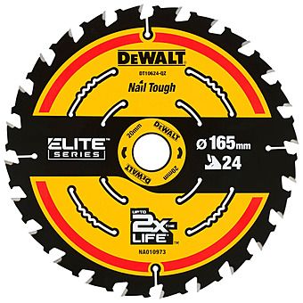 Dewalt DT10624 24 Tooth Circular Saw Blade 165mm X 20mm