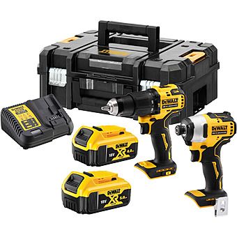 DeWalt DCK2062PMT 18V XR Brushless Twin Pack 5.0 + 4.0Ah Batteries