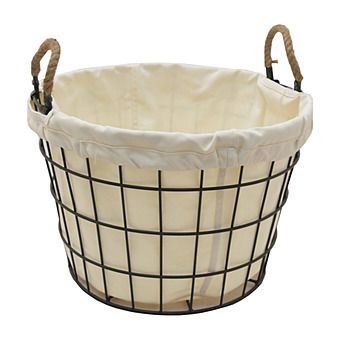 Castle Living Round Wire Log Basket