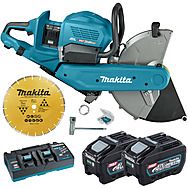 Makita CE002GT201 80Vmax XGT (2x40V) Cordless 355mm Cut Off Saw (Dry) Disc Cutter With 2 x 5.0Ah Batteries