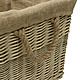 Rectangular Antique Lined Log Basket