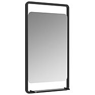 Sana Black Frame Mirror With Shelf