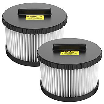 DeWalt DWV9345 2 Pack H-Class High Performance Dust Extractor Filters (Fits DWV905H)