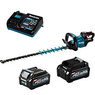 Makita UH005GD201 40Vmax XGT 75cm 23.5mm Hedge Trimmer with 2x 2.5Ah Batteries