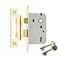 ERA Mortice Sashlock 3 Lever 2.5" Brass 473-37