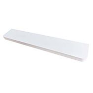 Narrow Gloss White Rounded Floating Shelf